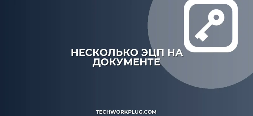 Как подписать документ несколькими ЭЦП