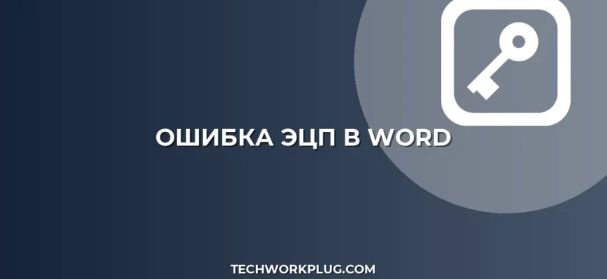 Почему Word не подписывает ЭЦП: как исправить