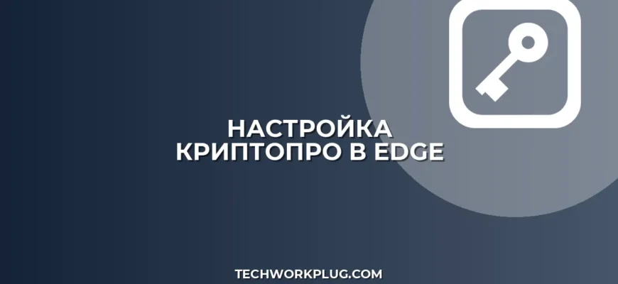 Настройка КриптоПро в Edge для Госуслуг: инструкция