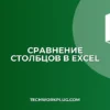 Сравнение столбцов в Excel: условное форматирование