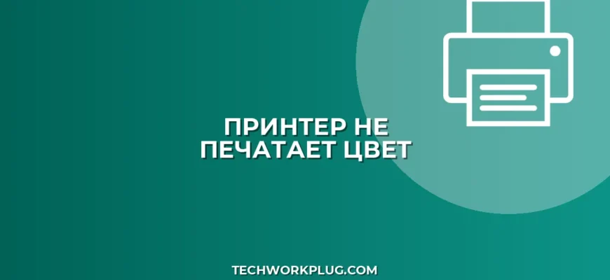 Принтер не печатает цвет по сети: Решение проблем