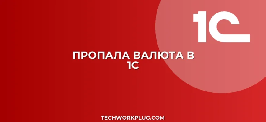 Почему в 1С не отображается валюта: решение проблемы