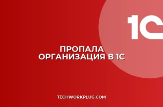 Почему в 1С не отображается организация в шапке