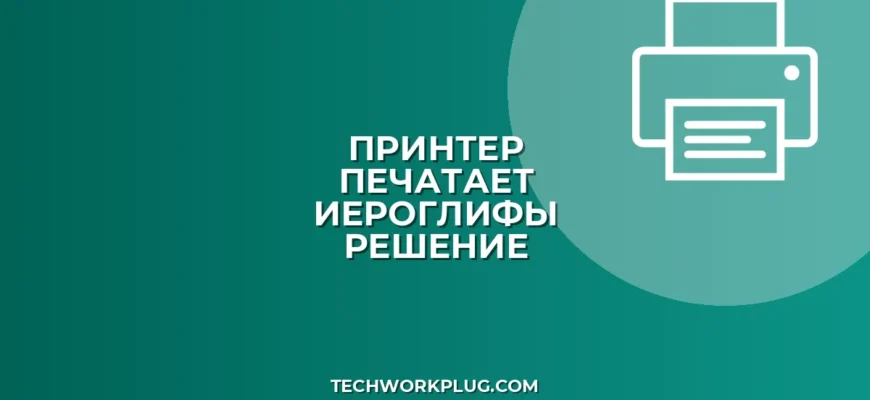 Почему принтер печатает иероглифами: как исправить