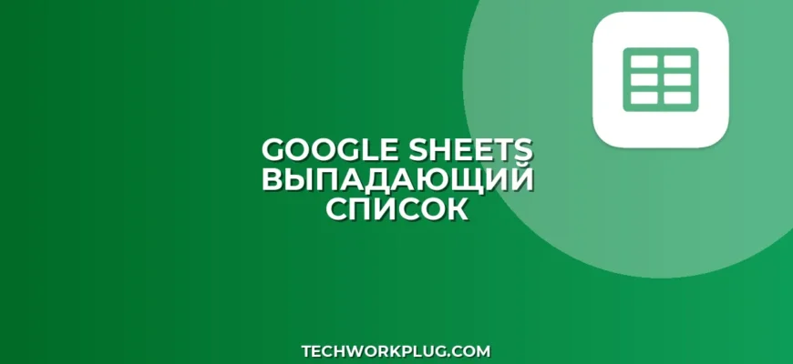 Как сделать раскрывающийся список с поиском в Google Sheets