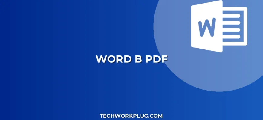 Как сохранить Word в PDF: Полное руководство и советы