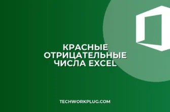 Как сделать отрицательные числа красными в Excel