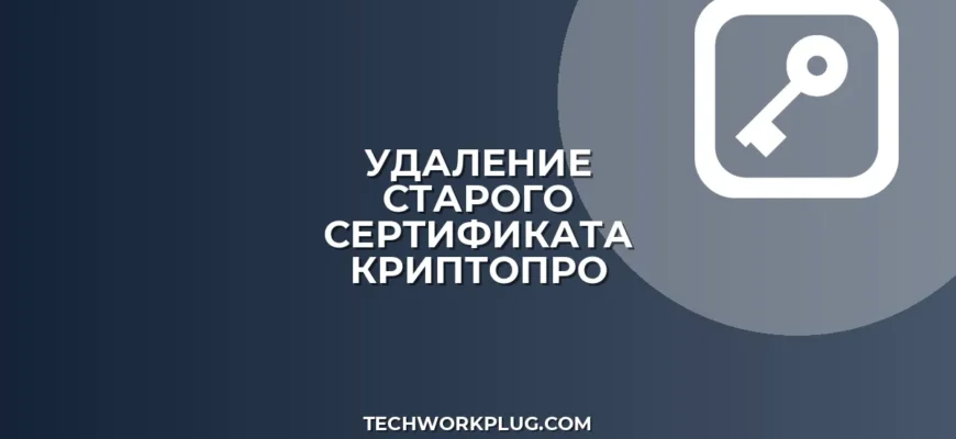 Как удалить старый сертификат из КриптоПро: инструкция