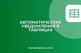 Автоматические уведомления при изменении ячейки